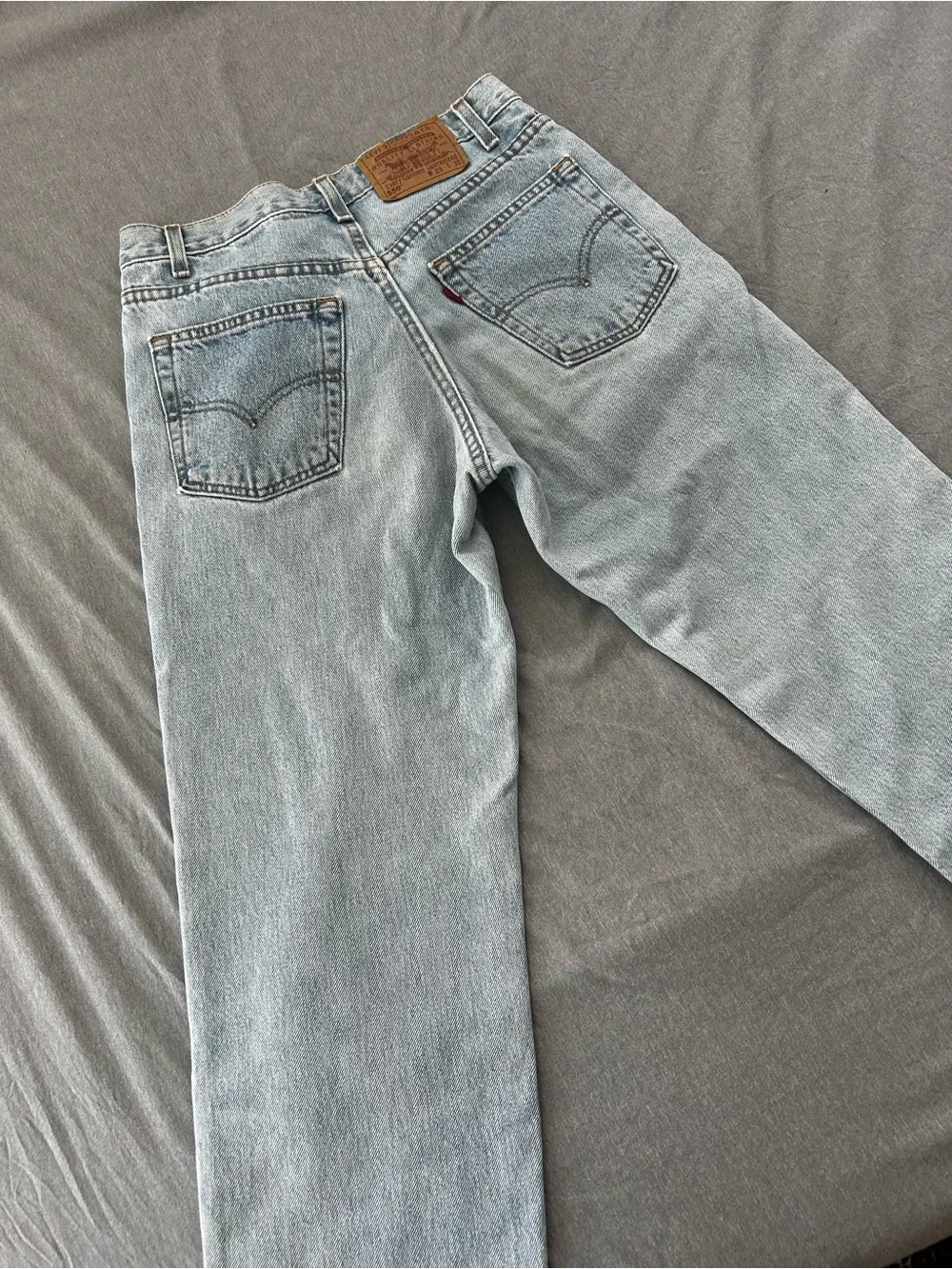 Levi's Mens Light Blue Relaxed Straight Jeans